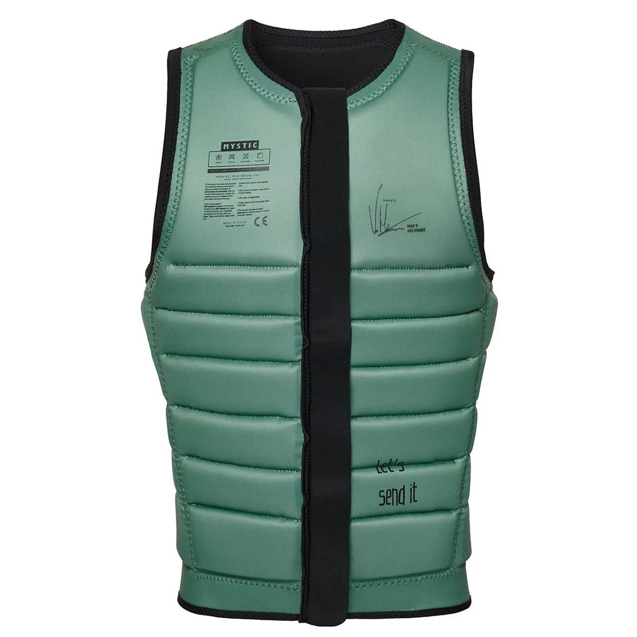  Mystic Check Out Impact Vest Front Zip (Black) 2022