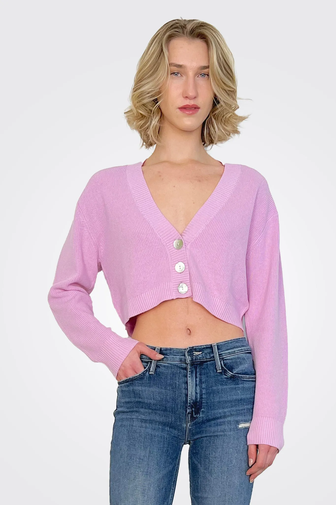 Naomi Mini Cardigan - Lilac