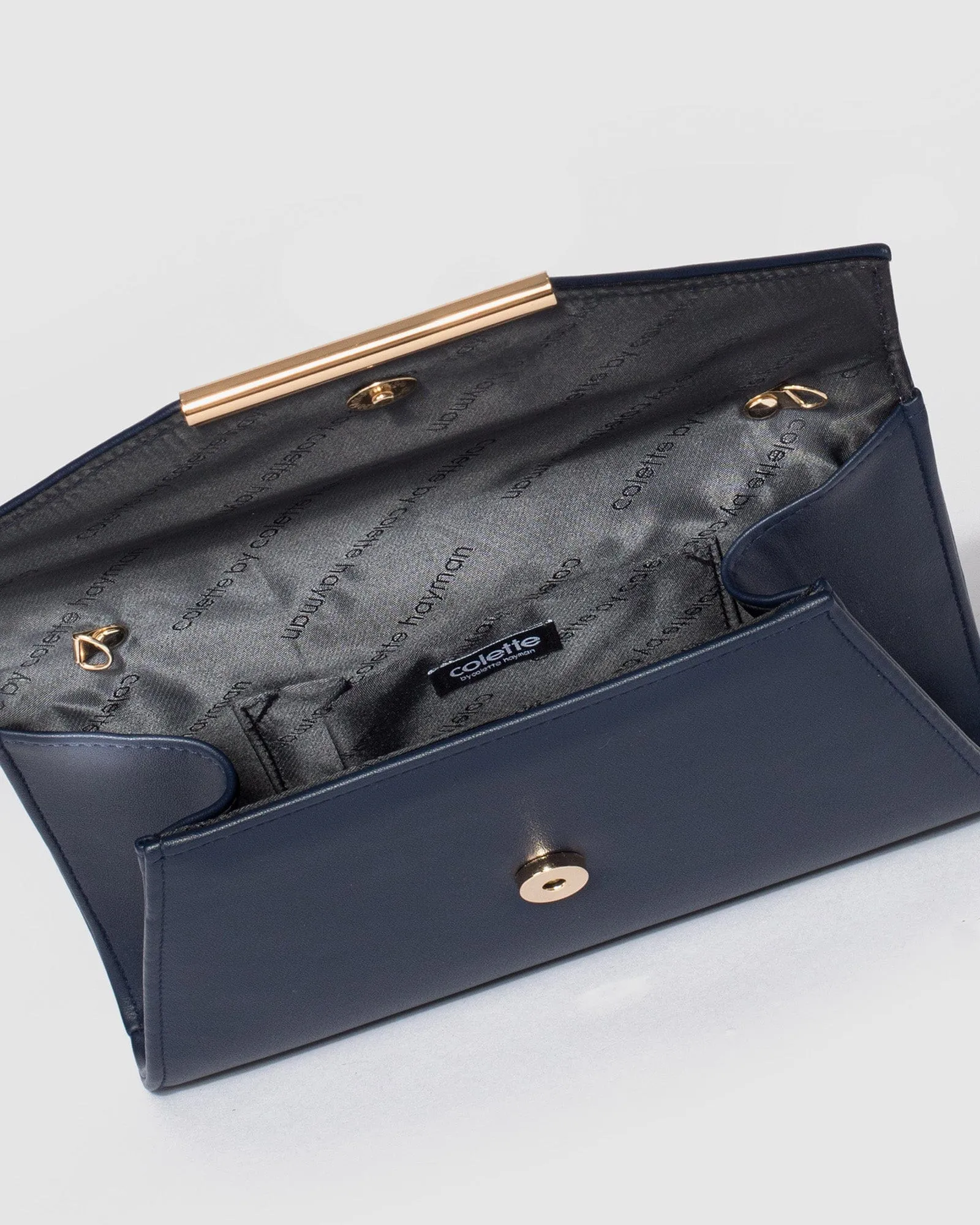 Navy Blue Brianna Clutch Bag