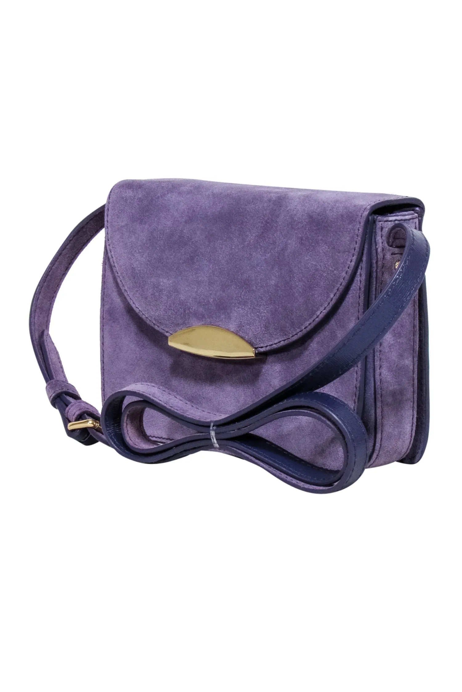 Neely & Chloe - Lavender Suede Crossbody Bag