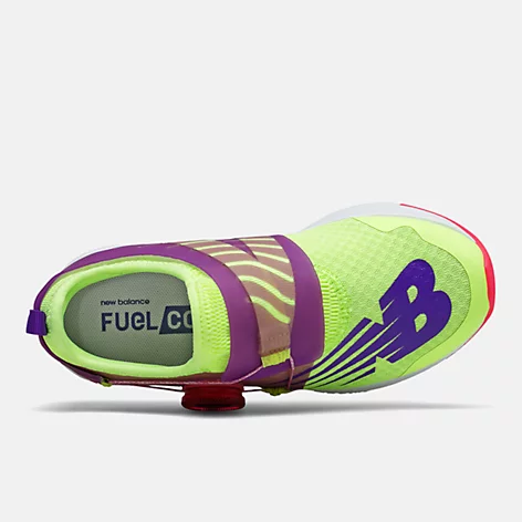 New Balance Girls FuelCore Reveal BOA Tennis Shoe- Lime Magenta Pink