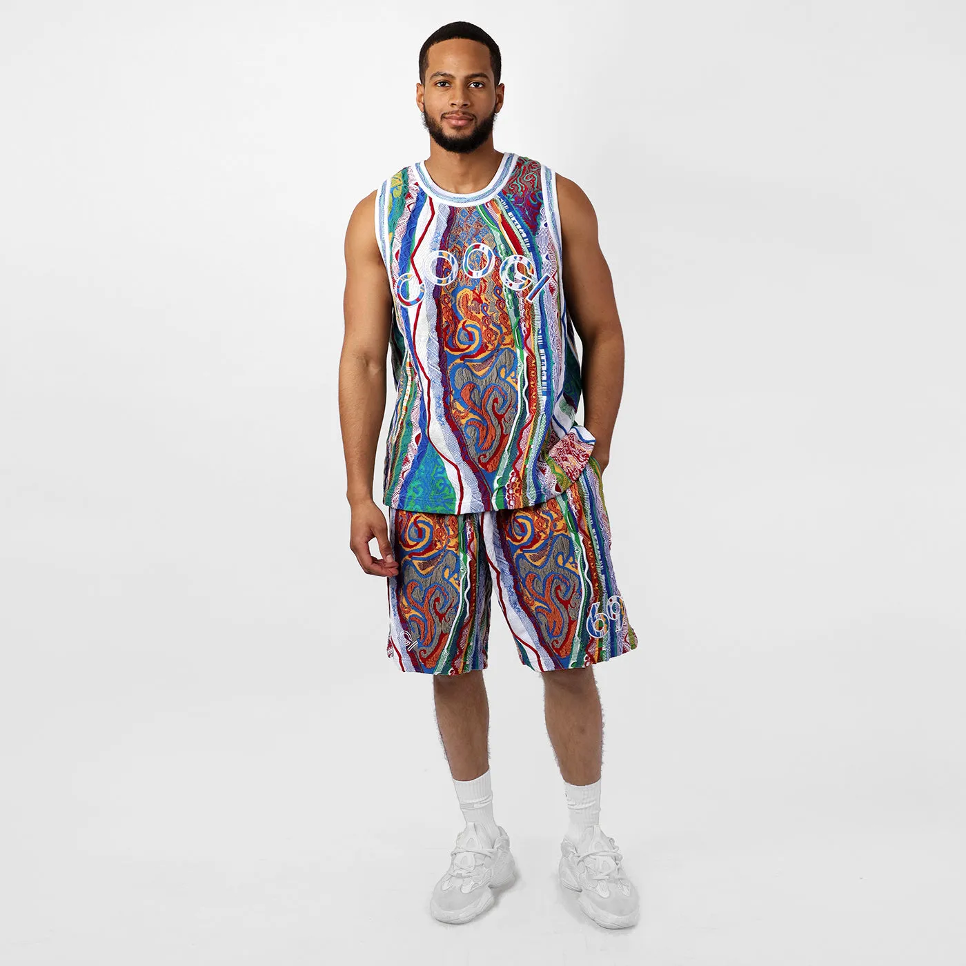 New - COOGI Classic Sweater Knit Basketball Shorts