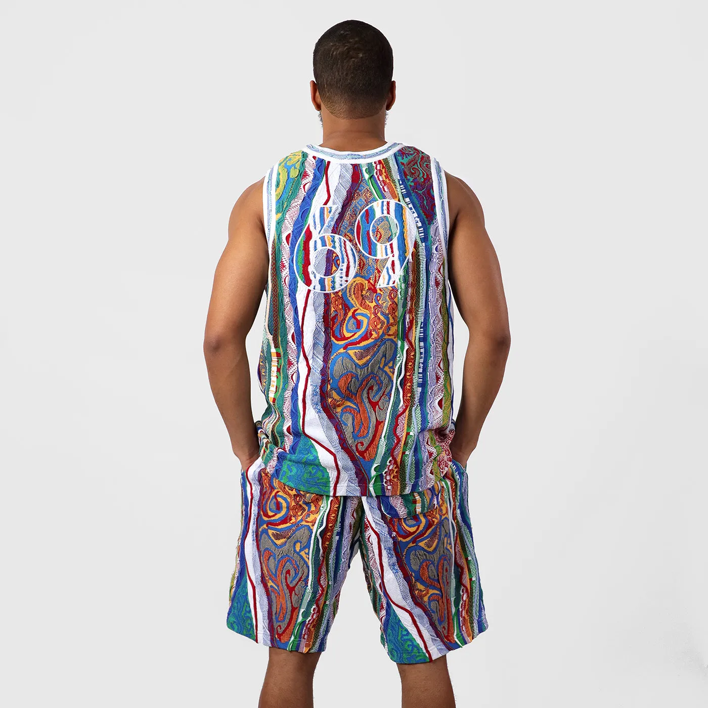 New - COOGI Classic Sweater Knit Basketball Shorts