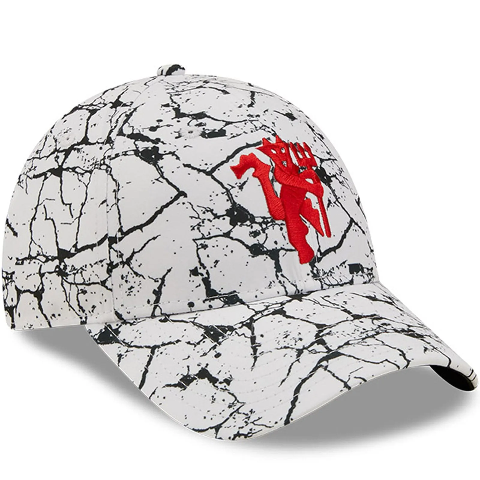 New Era Manchester United Football 9FORTY Marbled Baseball Cap White