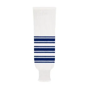 NHL Pattern 9800 Knit Hockey Socks: Toronto Maple Leafs White