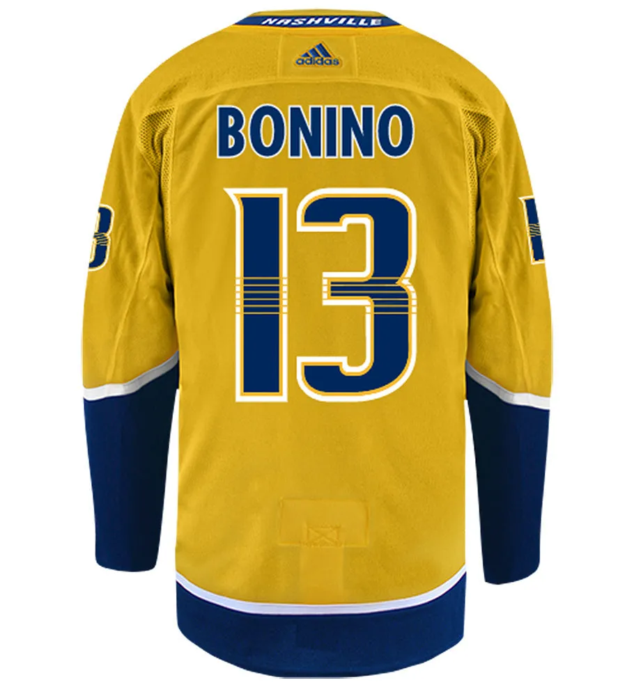 Nick Bonino Nashville Predators Adidas Authentic Home NHL Hockey Jersey     