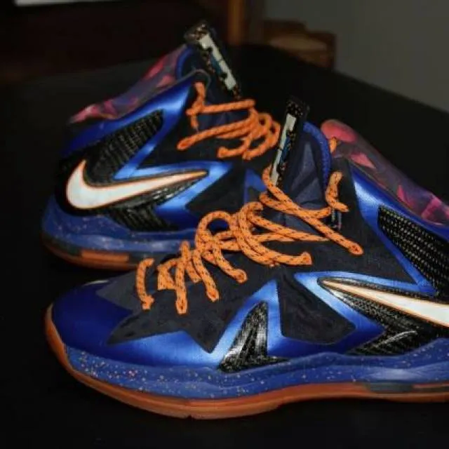 Nike lebron x elite superhero 579827-400 sz 11 basketball sneakers