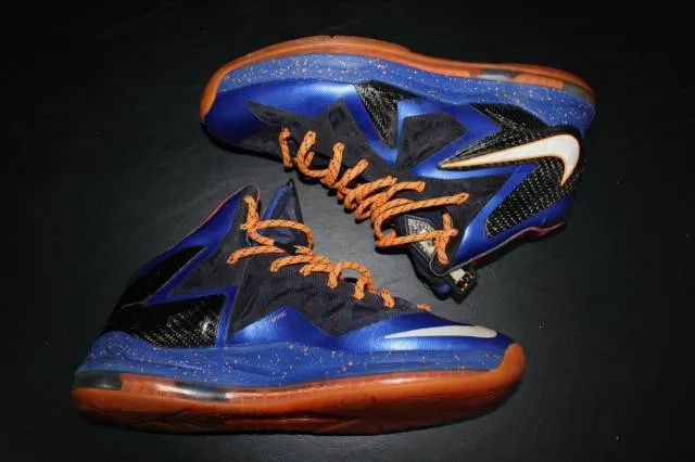 Nike lebron x elite superhero 579827-400 sz 11 basketball sneakers