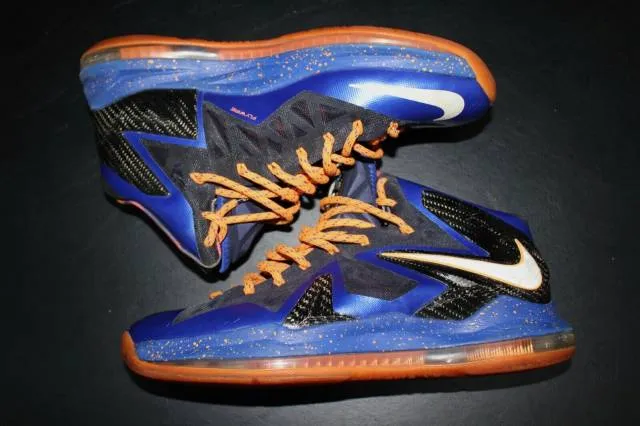 Nike lebron x elite superhero 579827-400 sz 11 basketball sneakers