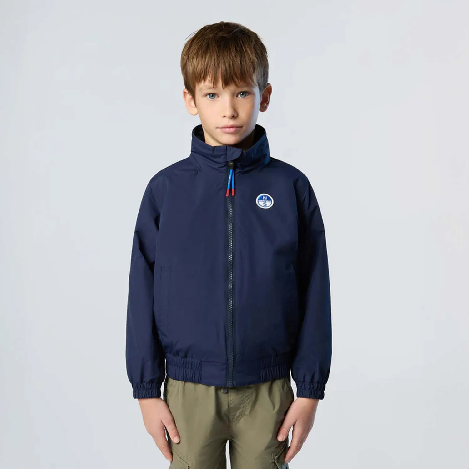 North Sails Navy Blue Sailor Jacket In Recycled Taslan