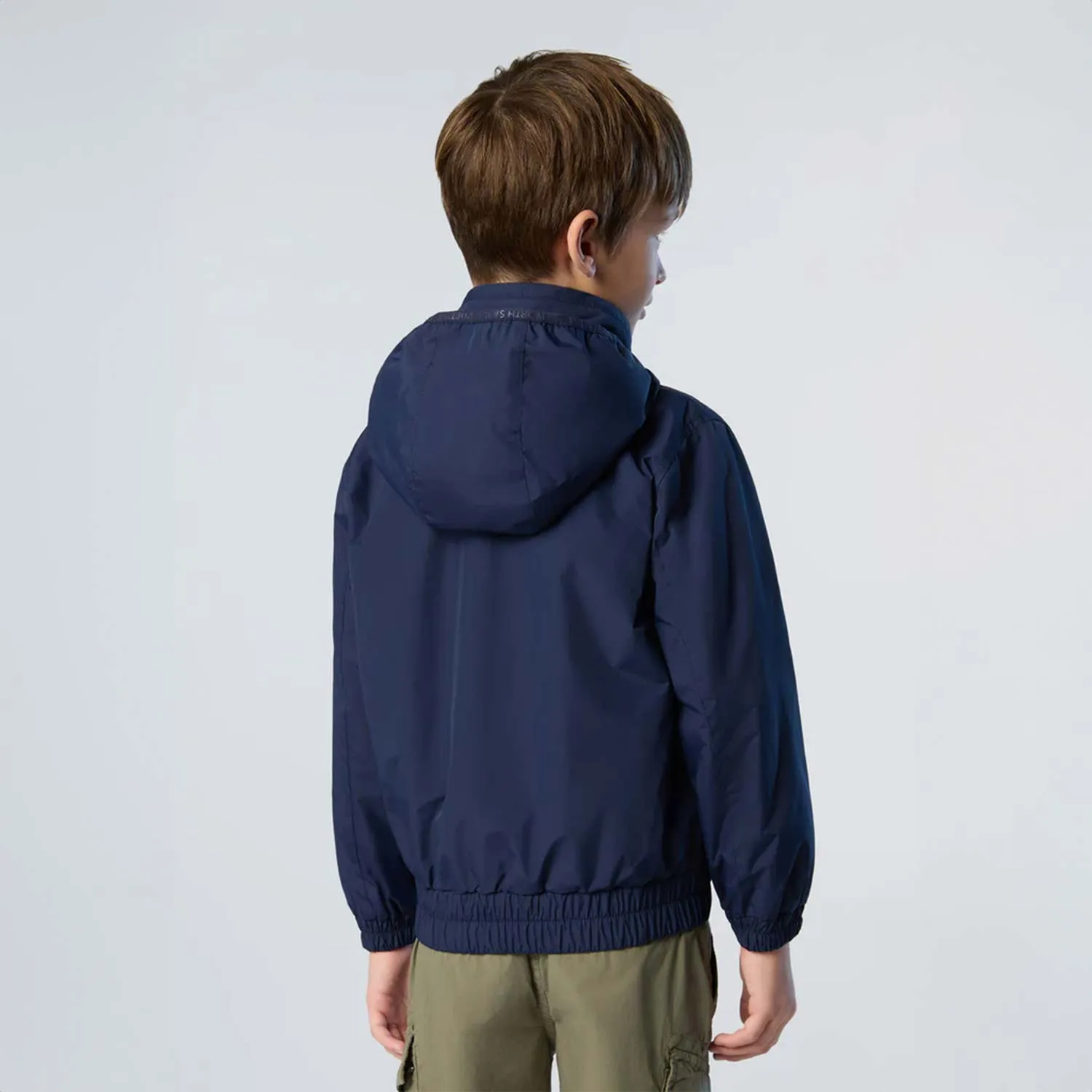 North Sails Navy Blue Sailor Jacket In Recycled Taslan