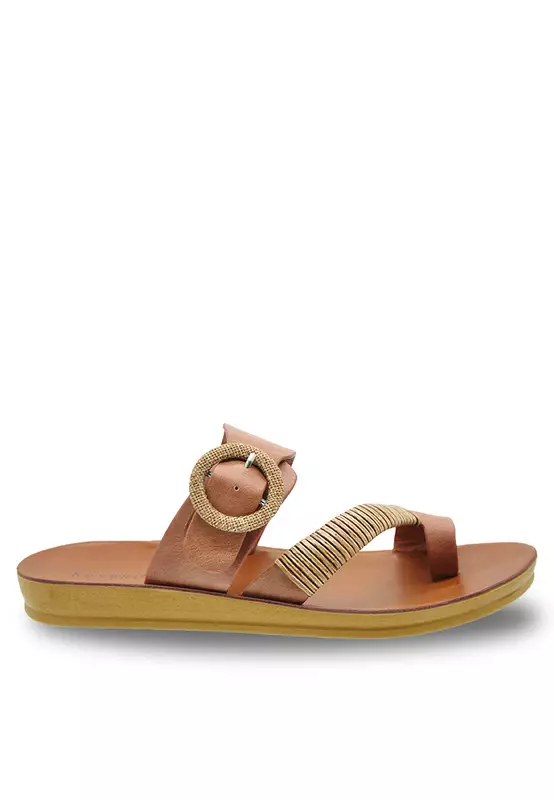 NOVENI Noveni Faux Leather Strap Casual Sandals