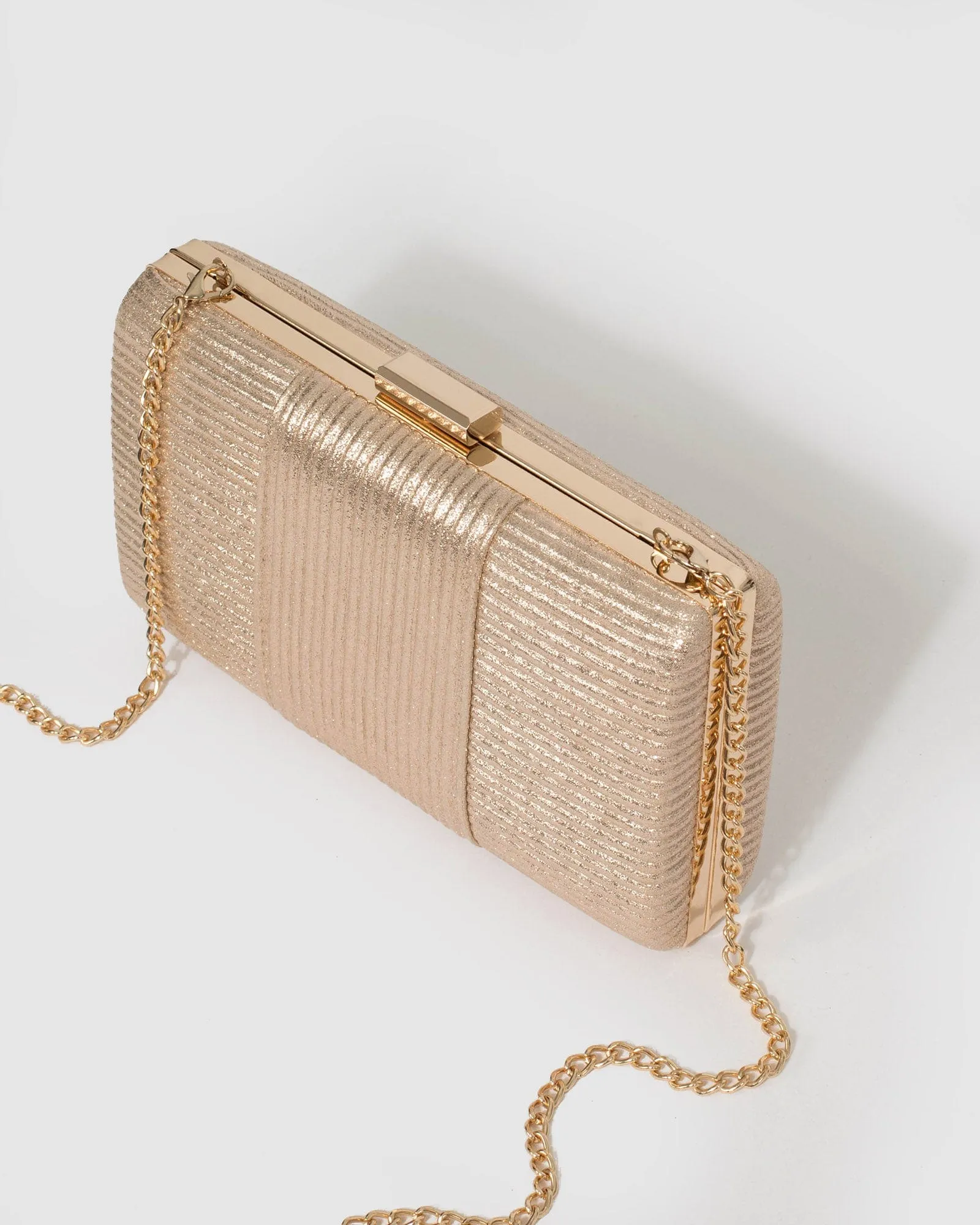 Nude Breona Hardcase Clutch Bag