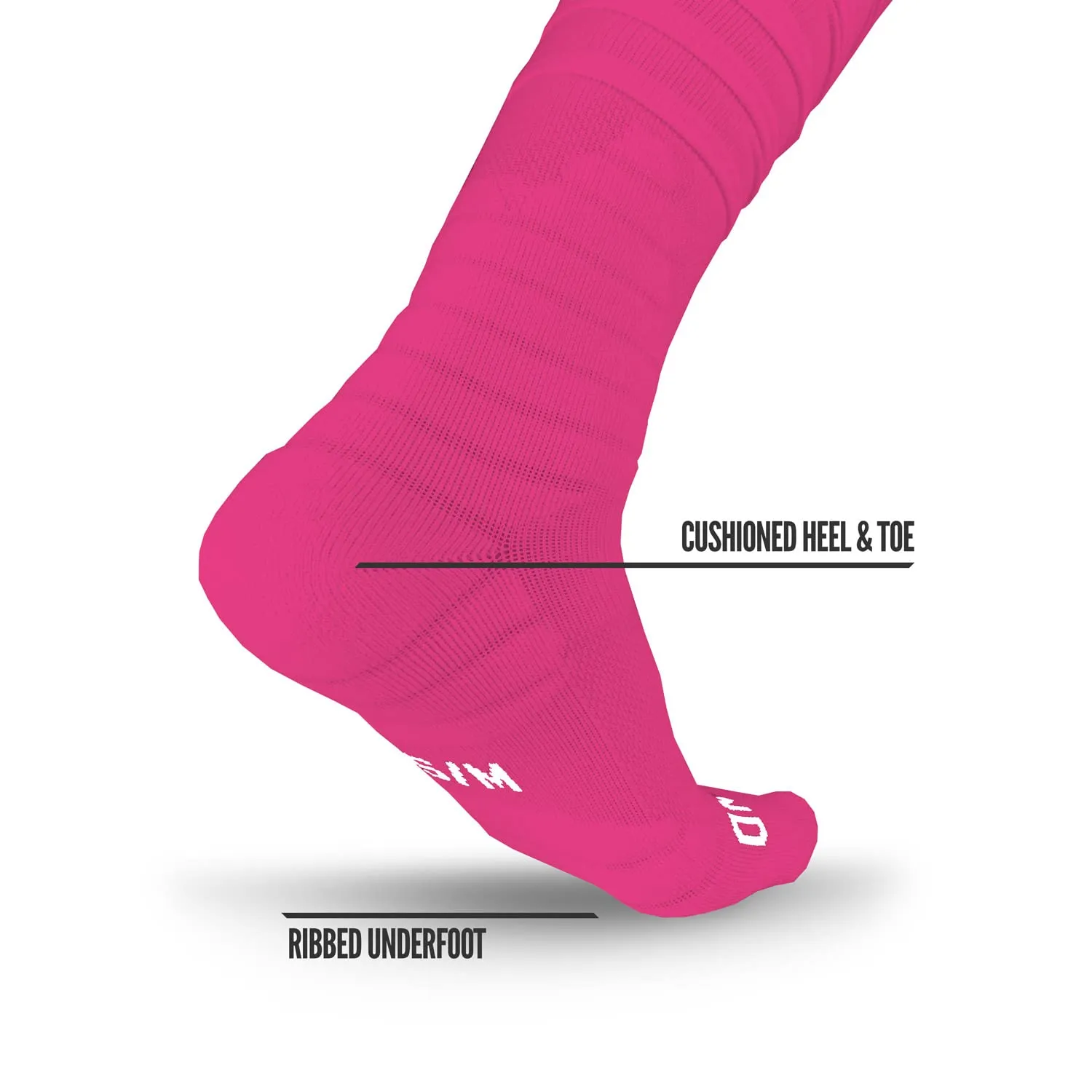 NXTRND XTD Scrunch Football Socks Pink