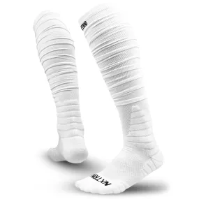 NXTRND XTD Scrunch Football Socks White