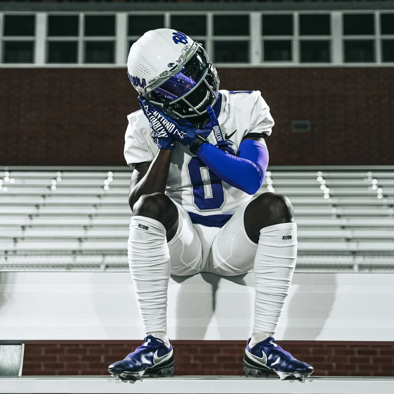 NXTRND XTD Scrunch Football Socks White