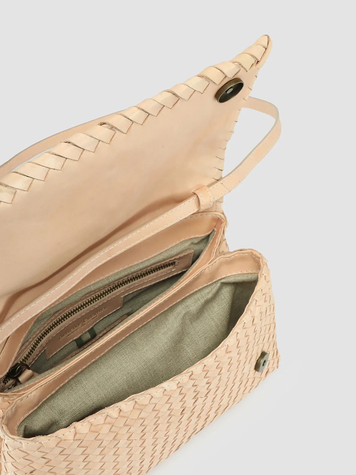 OC CLASS 46 Woven - Rose Leather crossbody bag