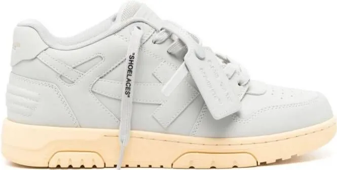 Off-White Out Of Office leather sneakers Grey