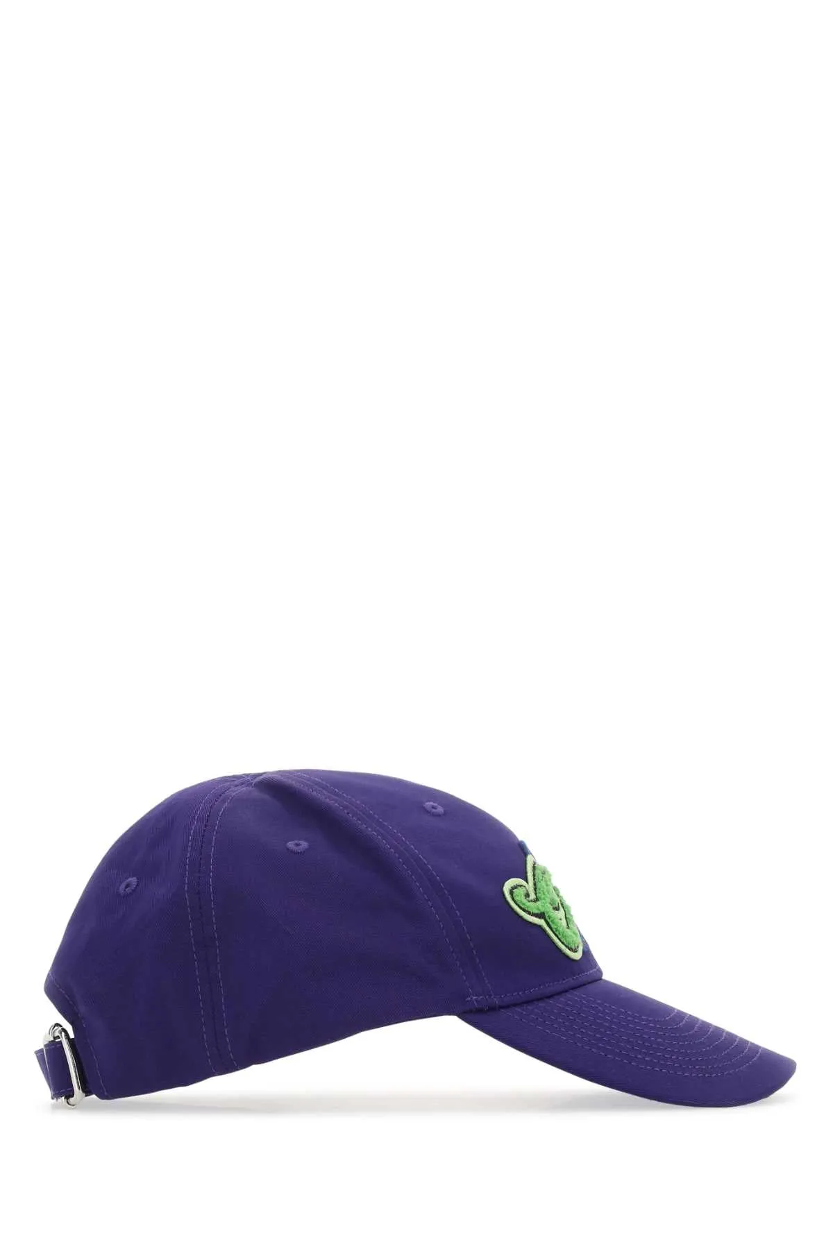 Off White Purple Cotton Baseball Cap