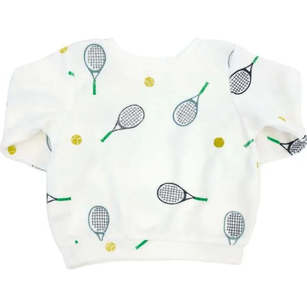 oh baby! Tennis Print Boxy, Snow