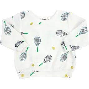 oh baby! Tennis Print Boxy, Snow