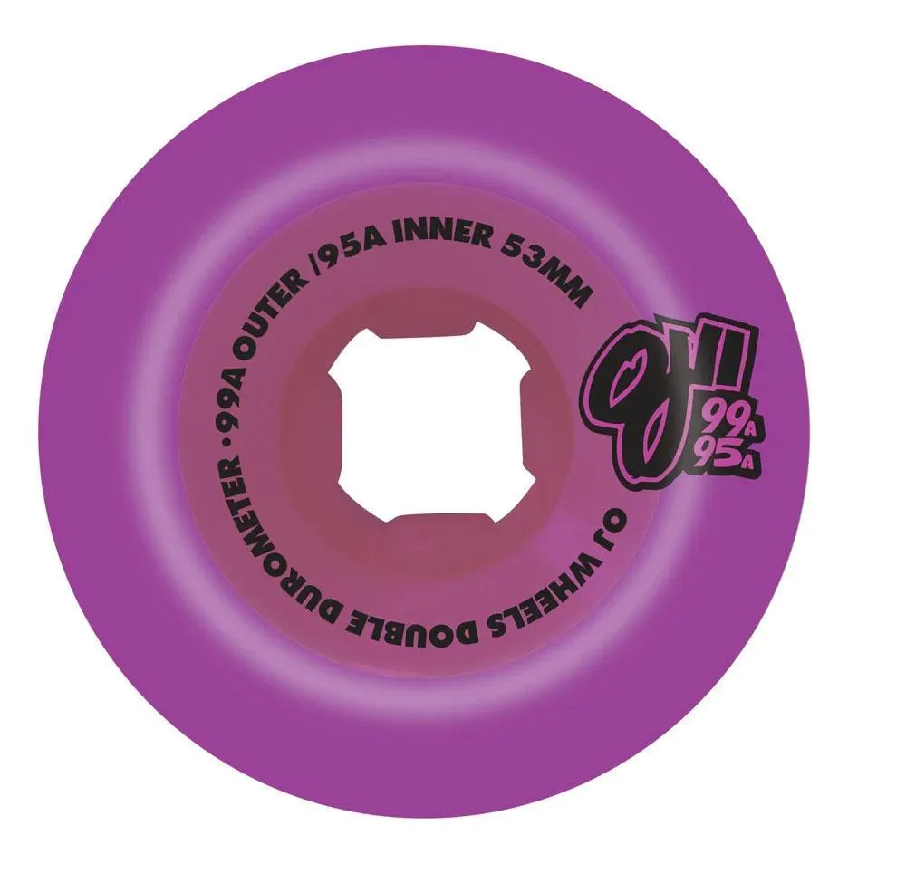 OJ Double Duro Skateboard wheels Double Duro 99a/95a Purple 53mm