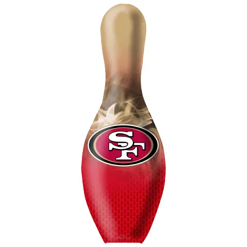 OTB NFL San Francisco 49ers Football On Fire Bowling Pin