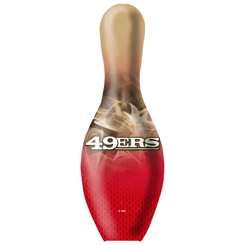 OTB NFL San Francisco 49ers Football On Fire Bowling Pin