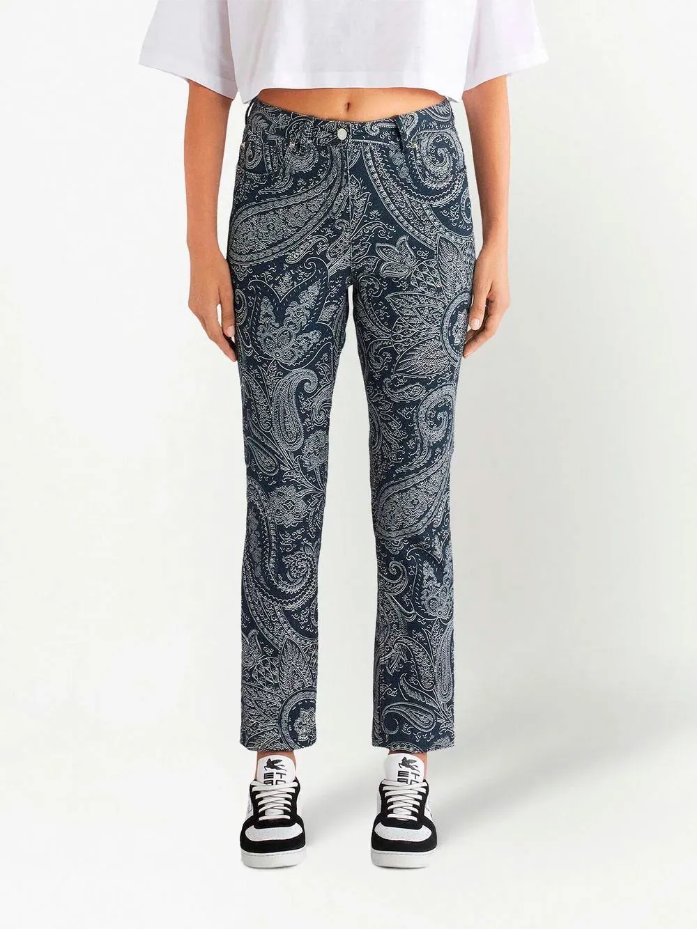 Paisley-print jeans