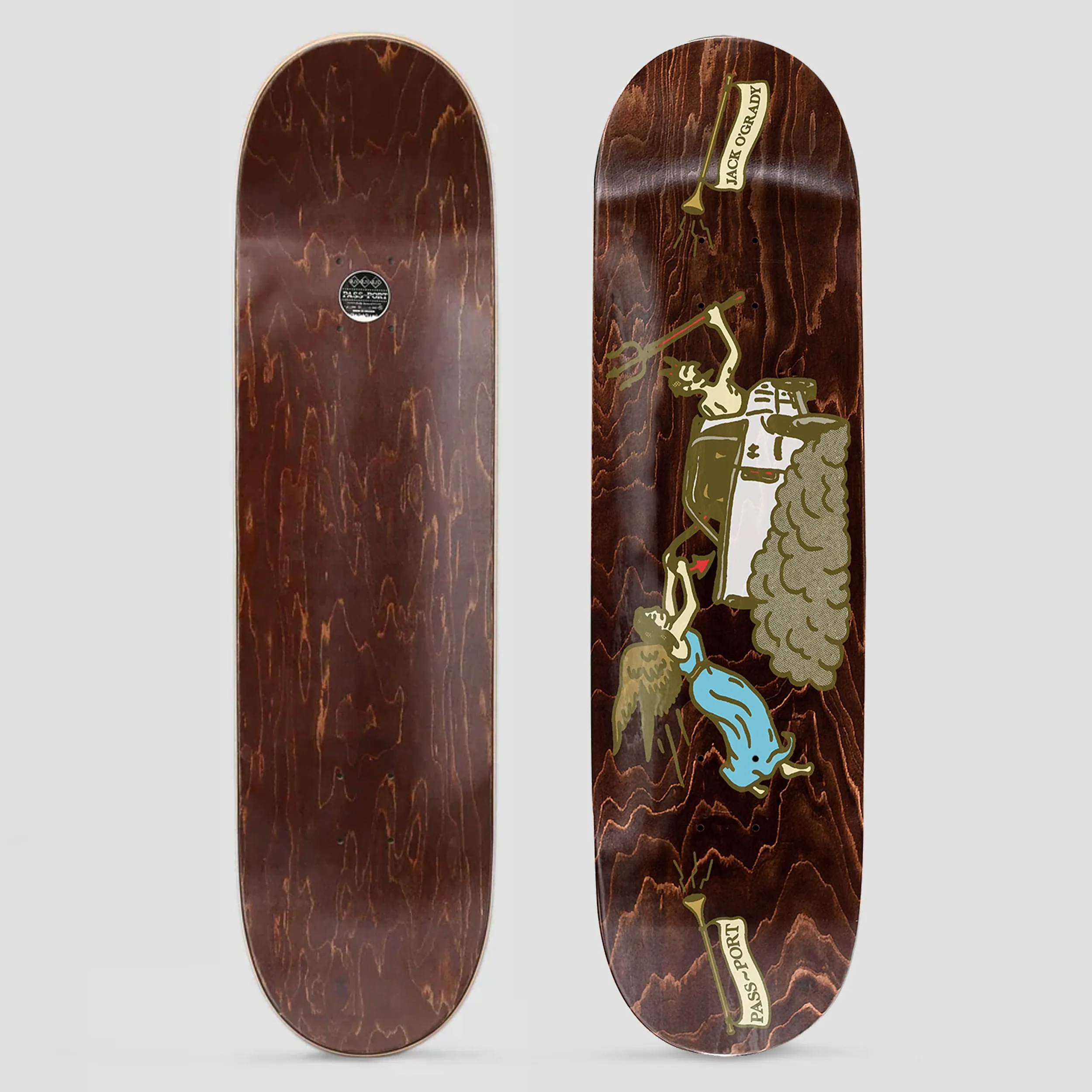 Passport 8.25 Angel vs Devil Pro Series Jack Skateboard Deck