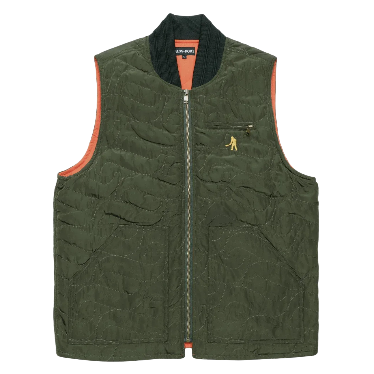 Passport Tilde Puff Packers Vest 'Forest Green'