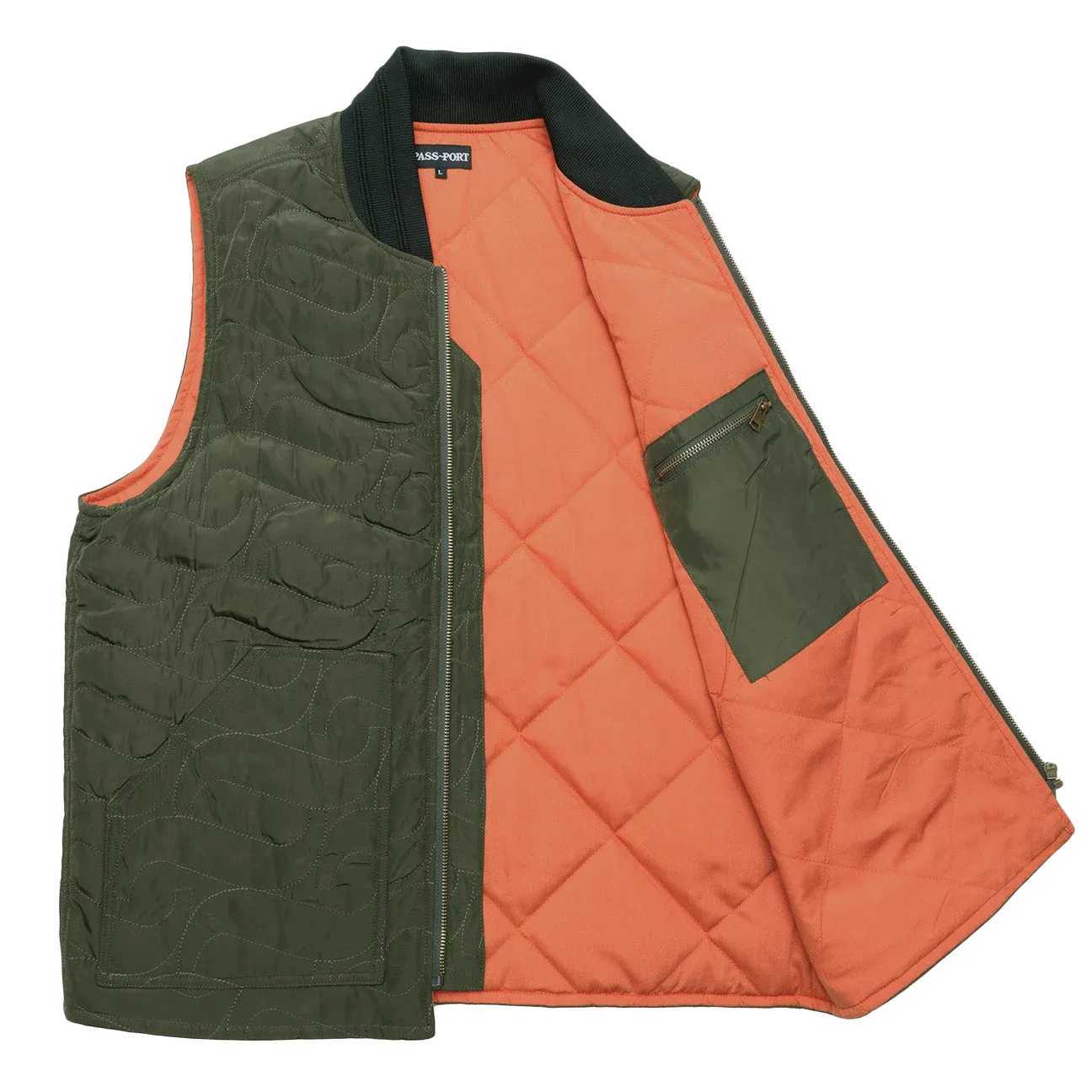 Passport Tilde Puff Packers Vest 'Forest Green'