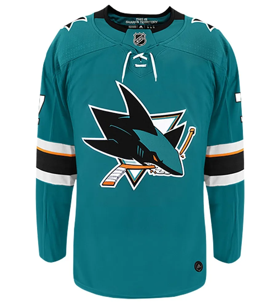 Paul Martin San Jose Sharks Adidas Authentic Home NHL Hockey Jersey     