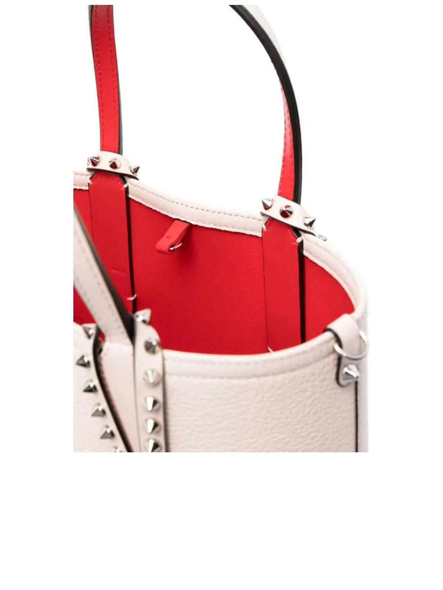 Pebbled Texture Shoulder Bag With Spike Stud Detailing