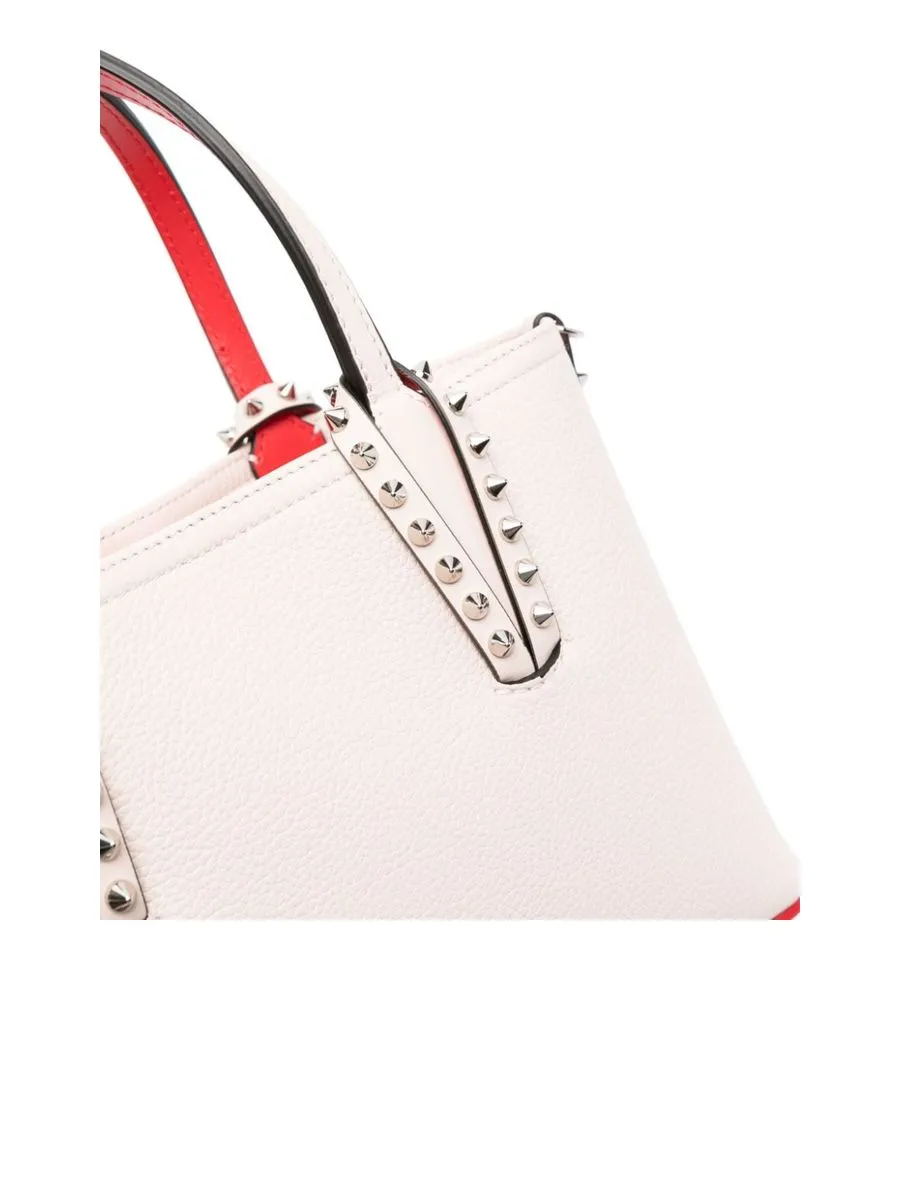 Pebbled Texture Shoulder Bag With Spike Stud Detailing