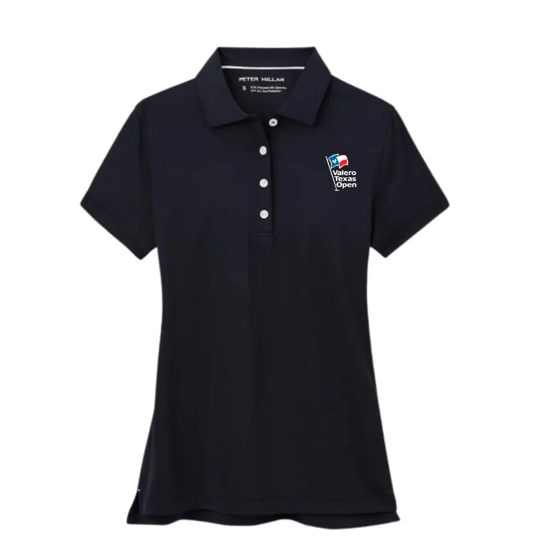 Peter Millar Black Button Polo