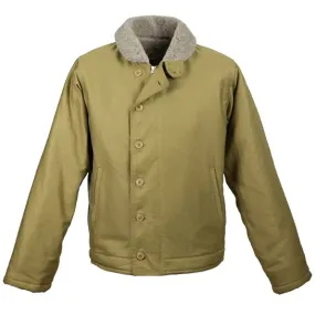 Pike Brothers US Type N-1 Whipcord Deck Jacket: Olive