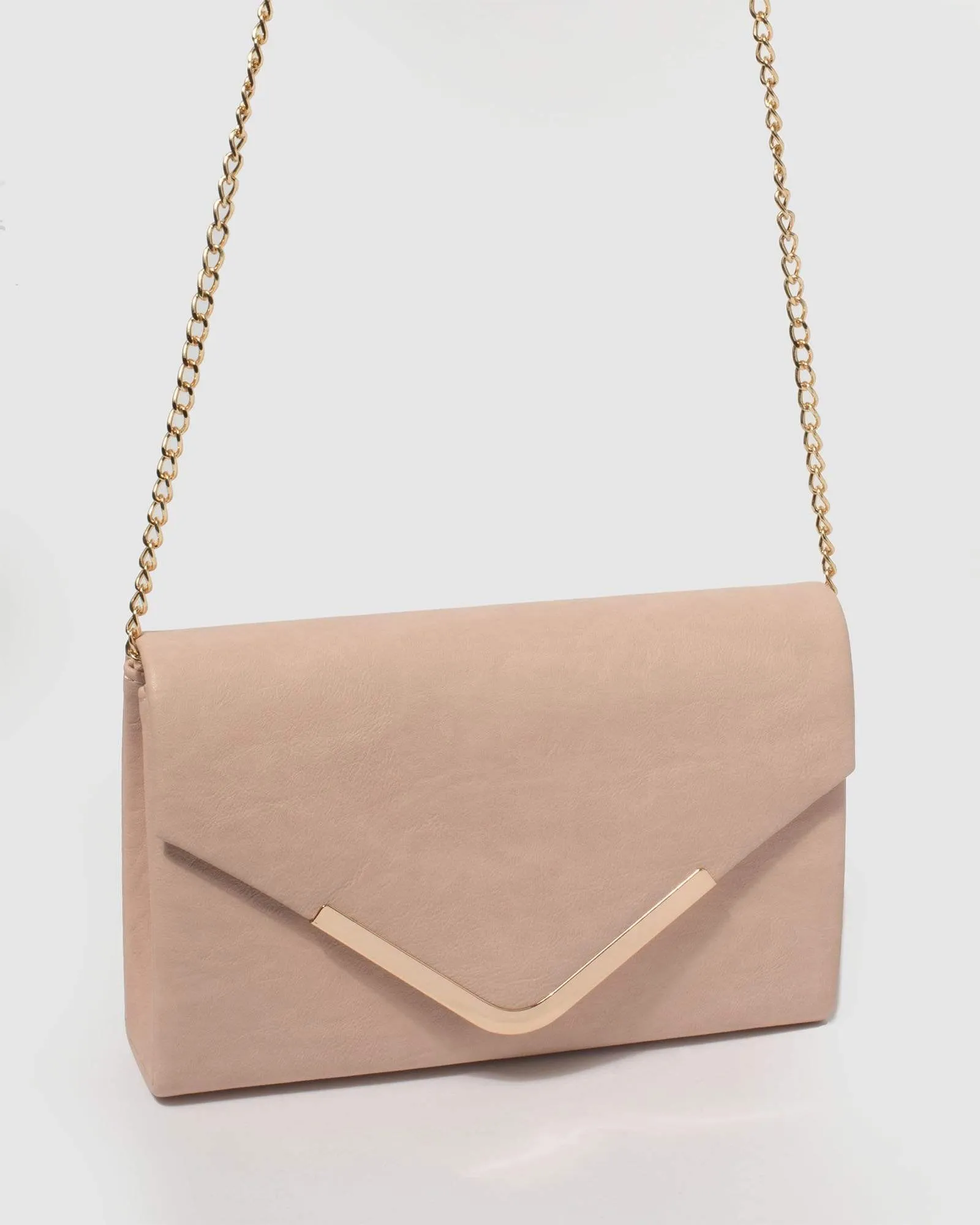 Pink Lila Envelope Clutch Bag