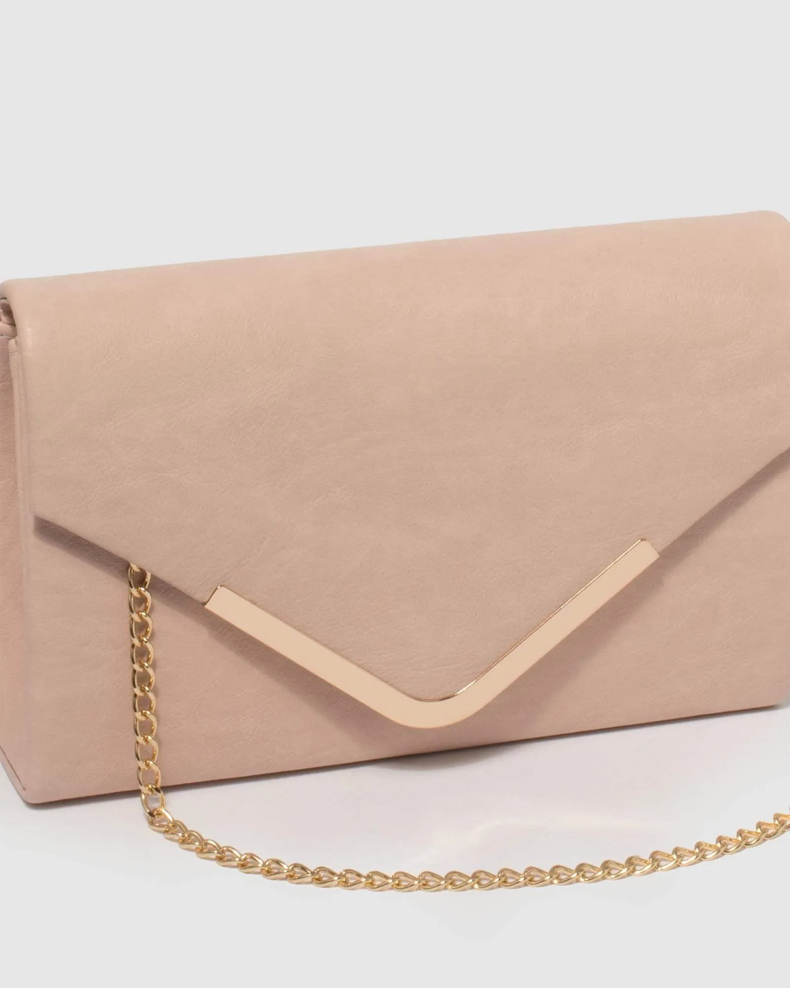 Pink Lila Envelope Clutch Bag