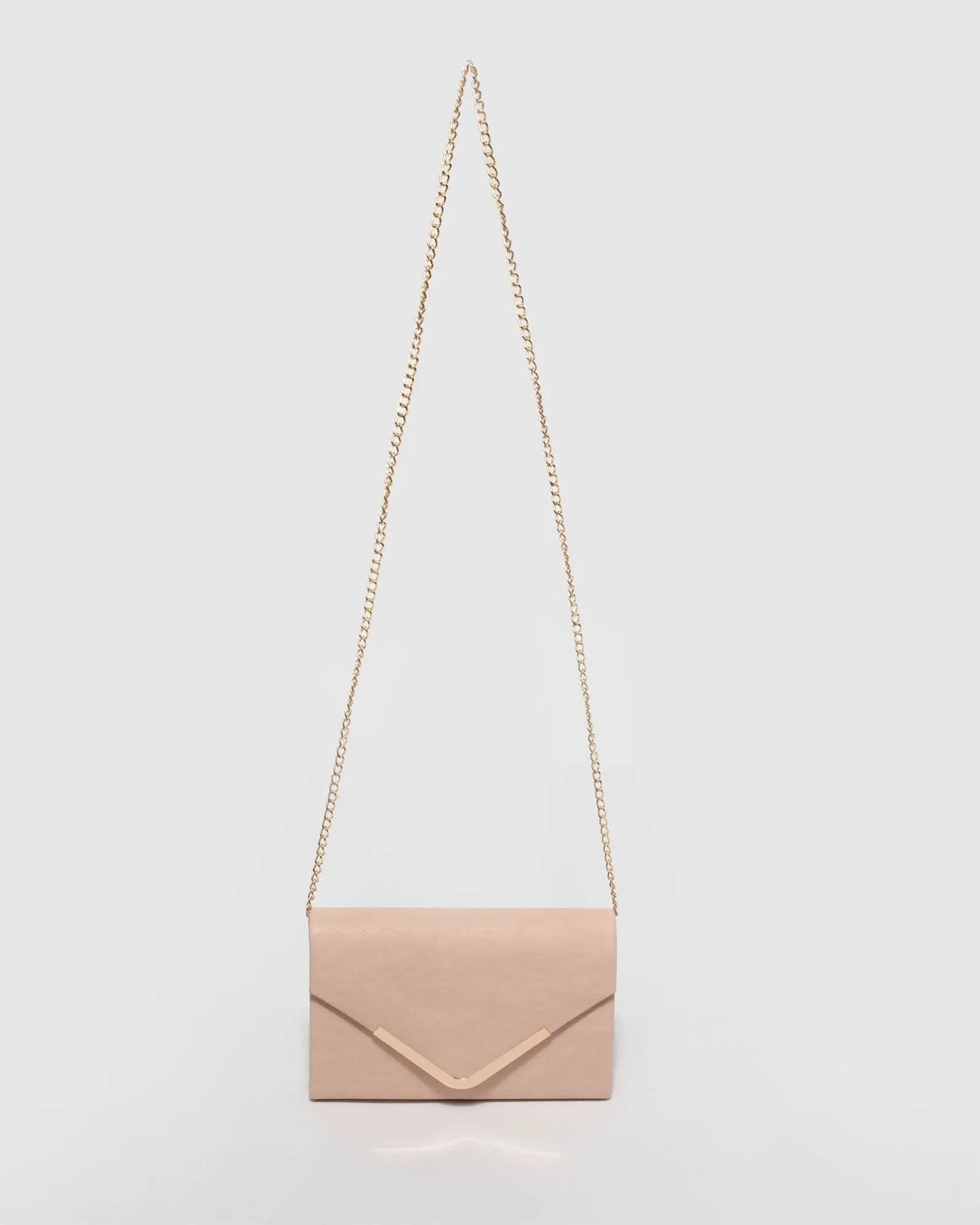 Pink Lila Envelope Clutch Bag