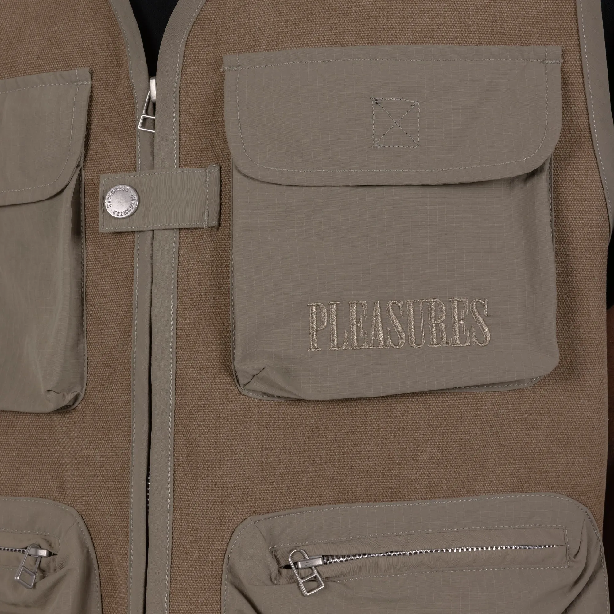 Pleasures Beagle Hunting Vest 'Khaki'