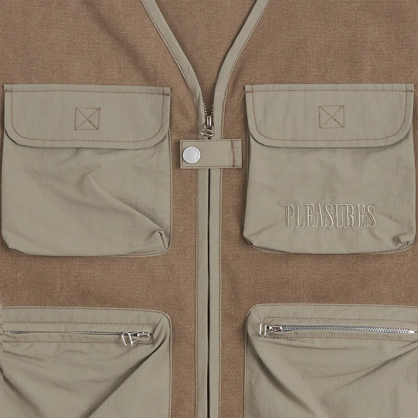 Pleasures Beagle Hunting Vest 'Khaki'