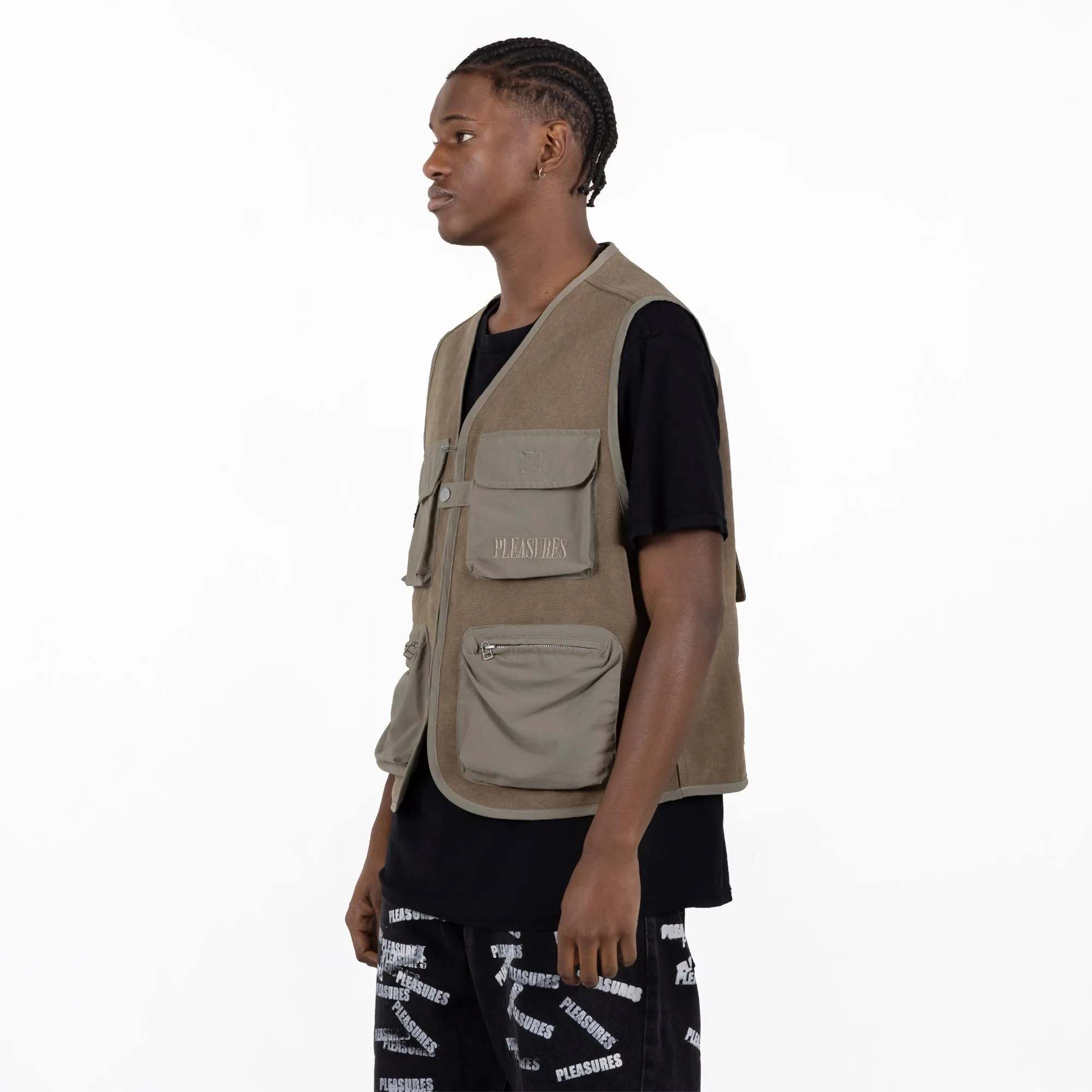 Pleasures Beagle Hunting Vest 'Khaki'