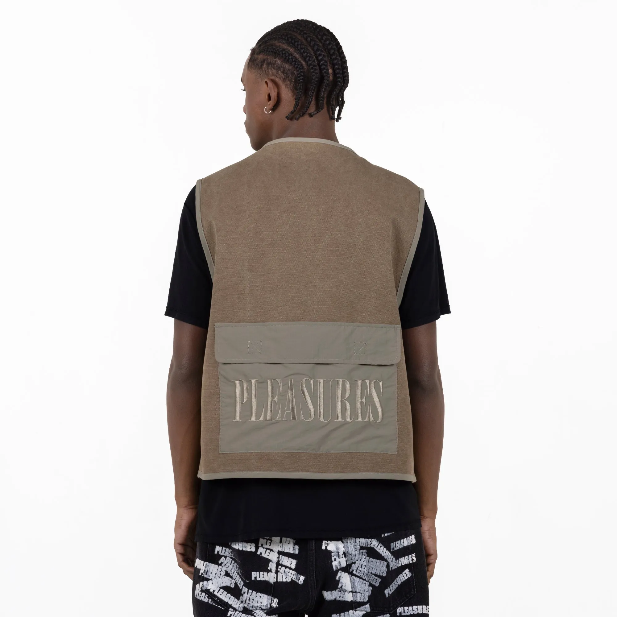 Pleasures Beagle Hunting Vest 'Khaki'