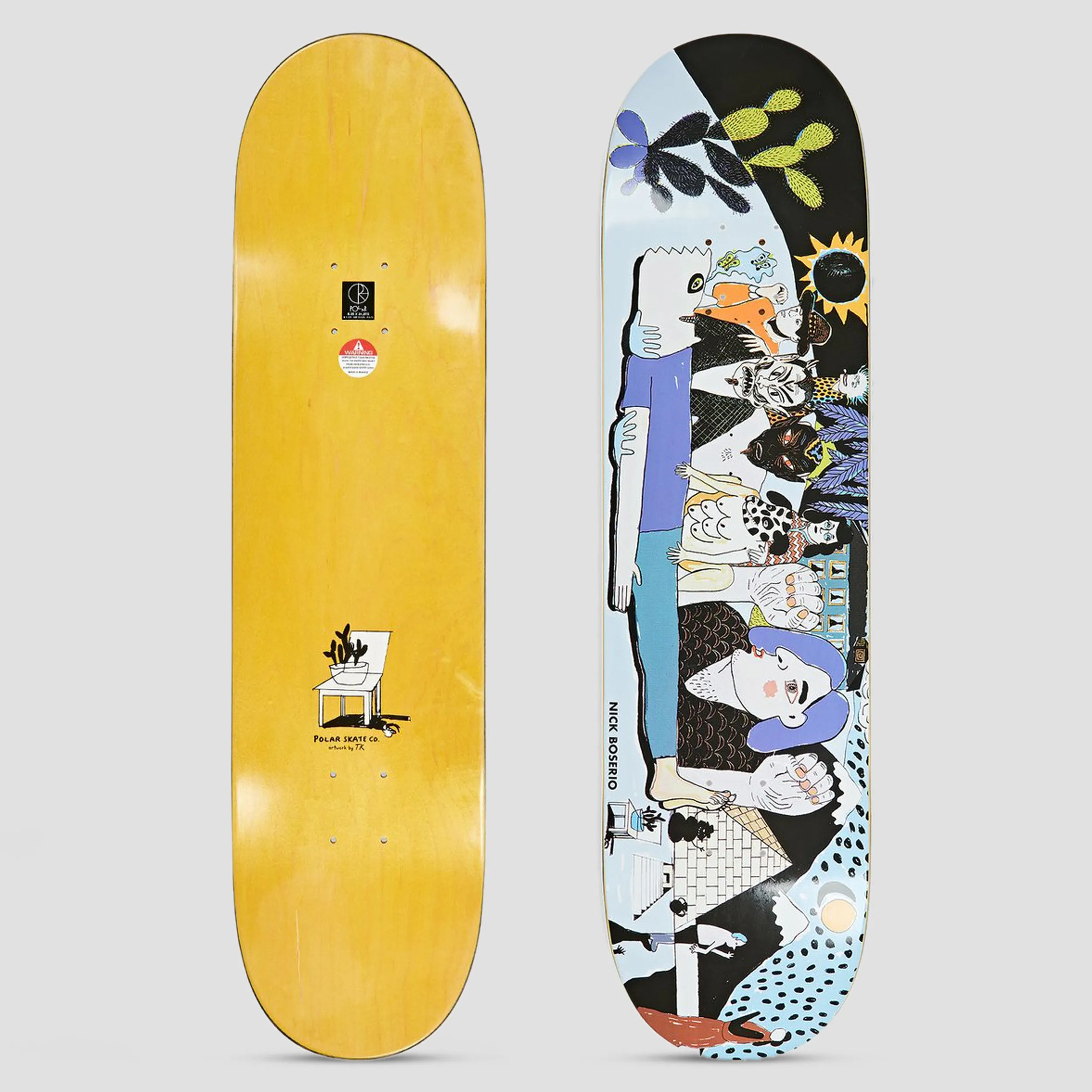 Polar 8.0 Nick Boserio Group Healing Skateboard Deck