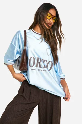 Porto Slogan Oversized Football Top