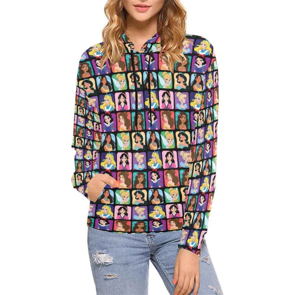 Princess Portraits Hoodie for Women