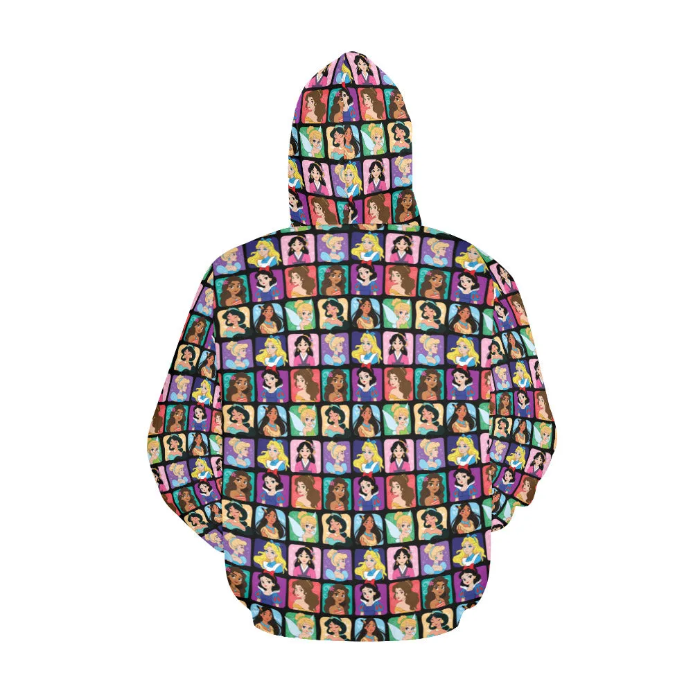 Princess Portraits Hoodie for Women