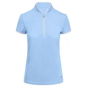 Pure Golf Bloom Ladies Golf Polo Shirt Pale Blue