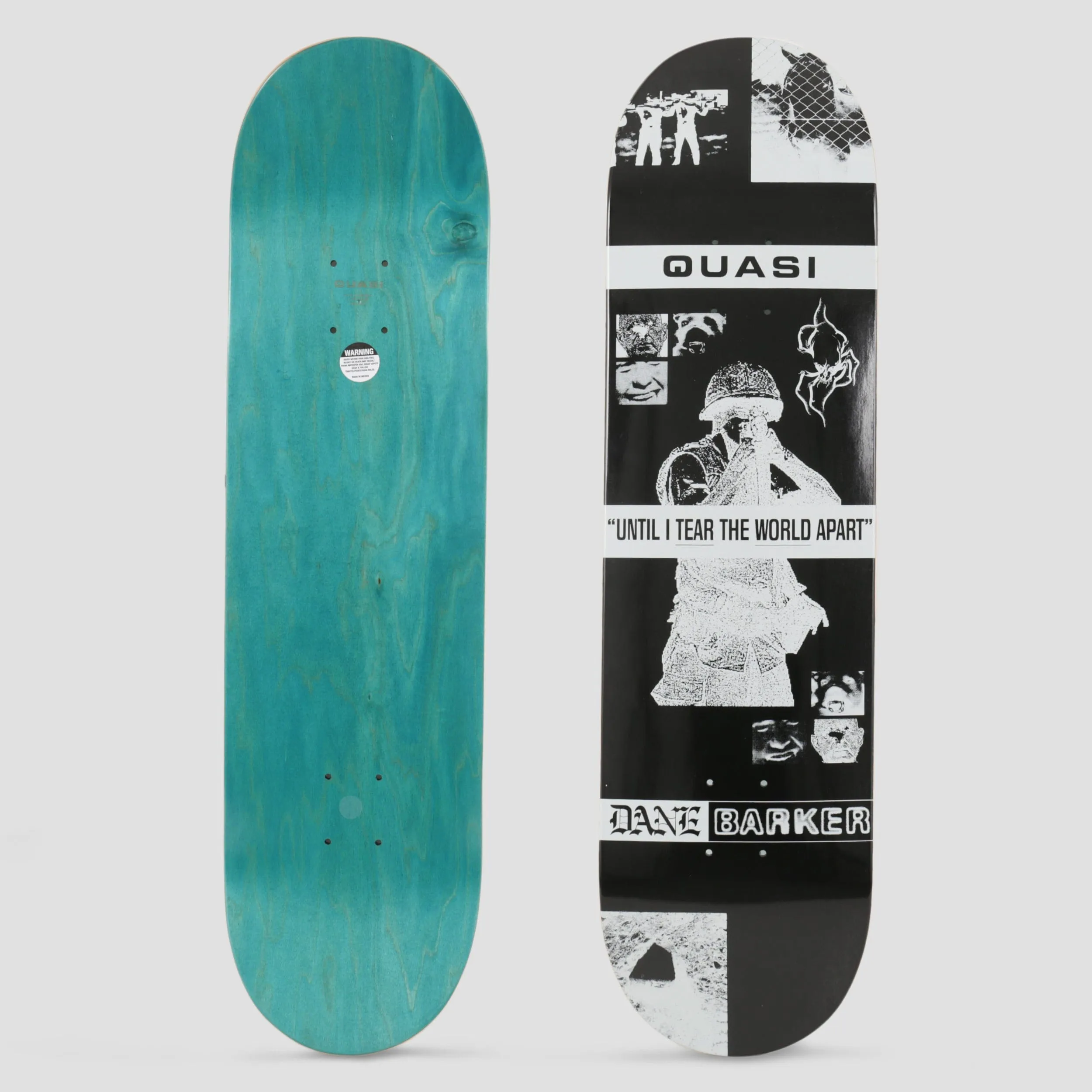 Quasi 8.375 Barker Enemy Skateboard Deck Black